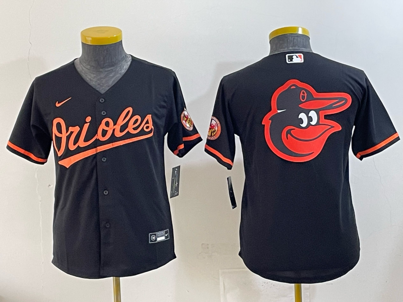Youth 2025 Baltimore Orioles Blank black Nike MLB Jersey 003->youth mlb jersey->Youth Jersey